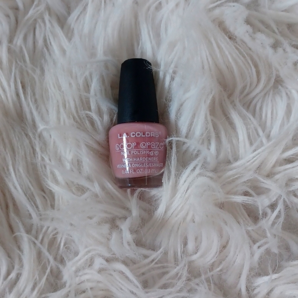 Dark pink nail polish